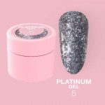 Sequins for nails Platinum Gel No. 5 5 ml LUNAmoon