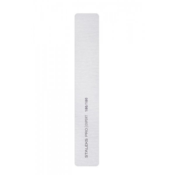 Mineral wide straight nail file EXPERT 180/180 grit (NFB-30/6) Staleks