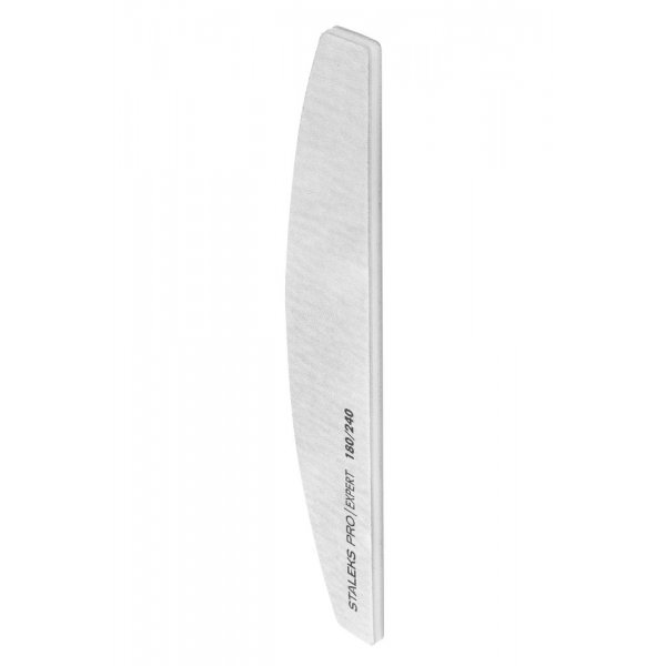 Mineral crescent nail file EXPERT 180/240 grit (NFB-40/2) Staleks