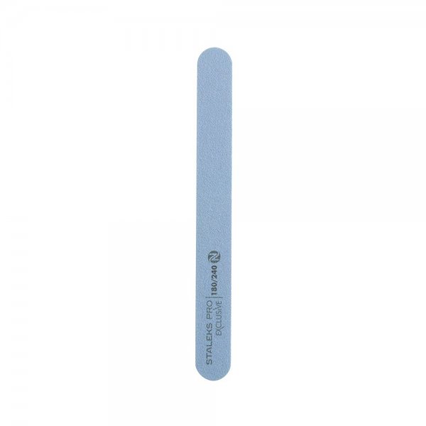 Mineral straight nail file EXCLUSIVE without foam 180/240 grit (NFX-22/2-1) Staleks