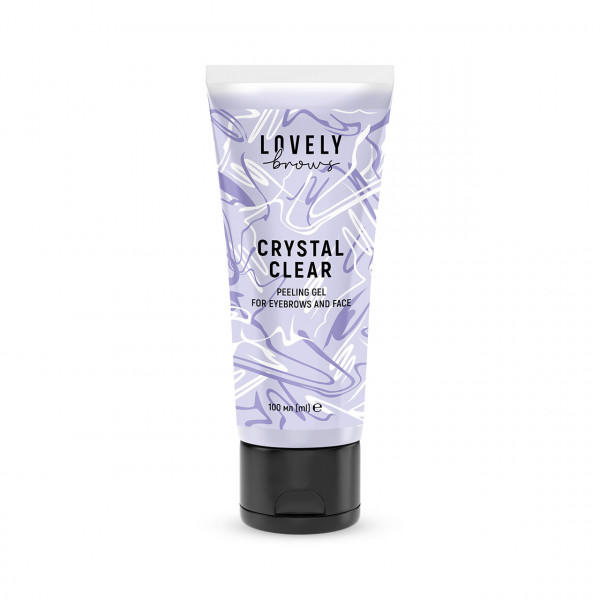 Crystal Clear peeling gel for eyebrows and face Lovely Brows 100 ml