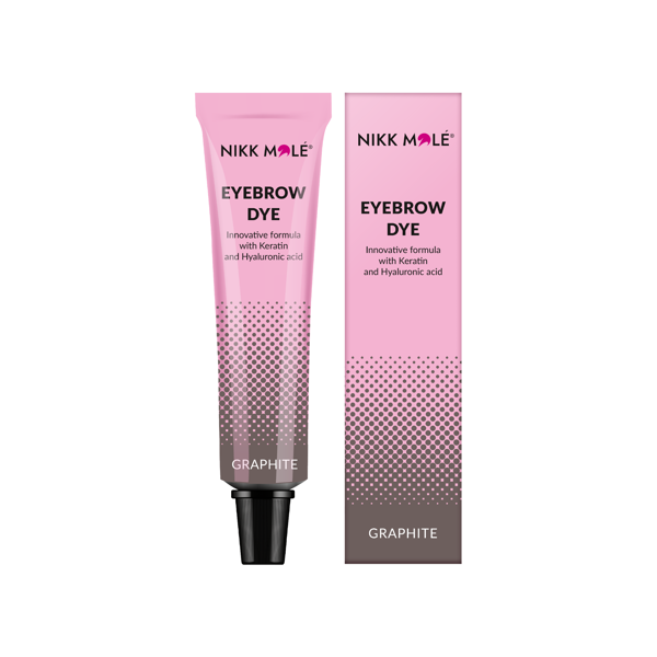 Eyebrow and eyelash dye Graphite 15 ml. Nikk Mole