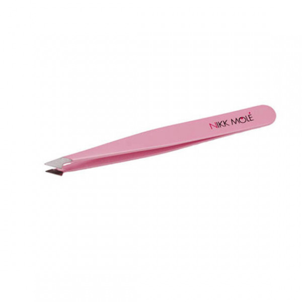 Eyebrow tweezers oblique (pink) Nikk Mole