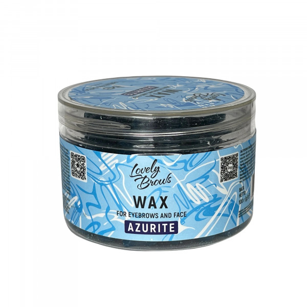 Wax granules for eyebrows and face (Azurite) 100 g, Lovely Brows