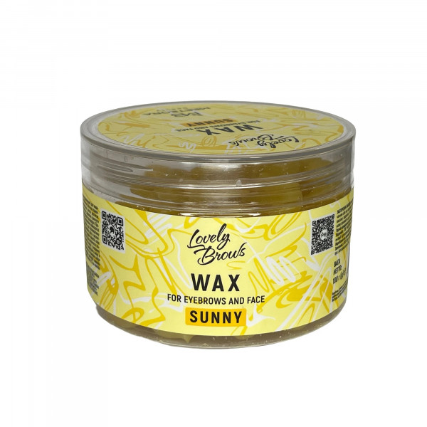 Wax granules for eyebrows and face (Sunny) 100 g, Lovely Brows