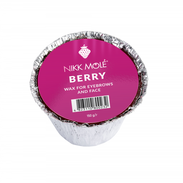 Wax for eyebrows and face (Berry) 150 g. Nikk Mole