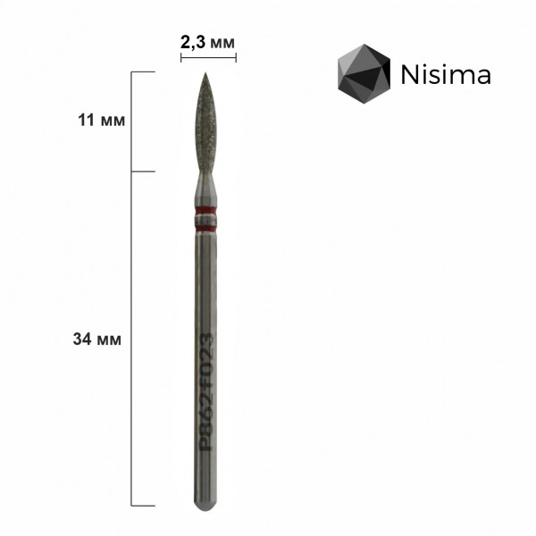 Buffing head, red, P862f023 Nisima