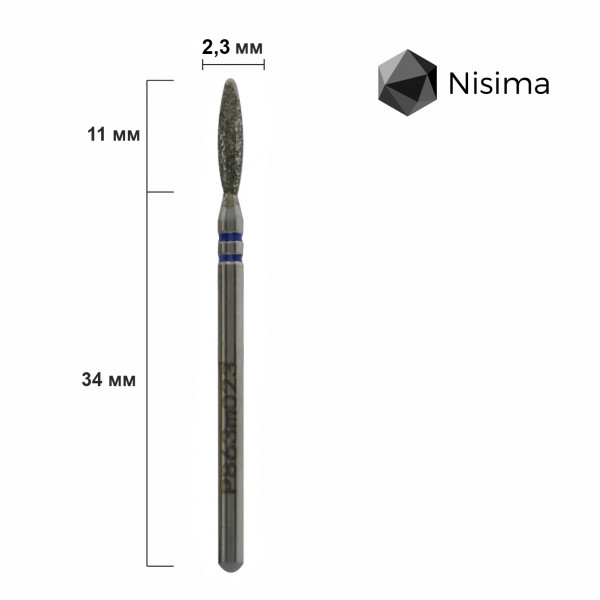 Buffing head, blue, P863m023 Nisima