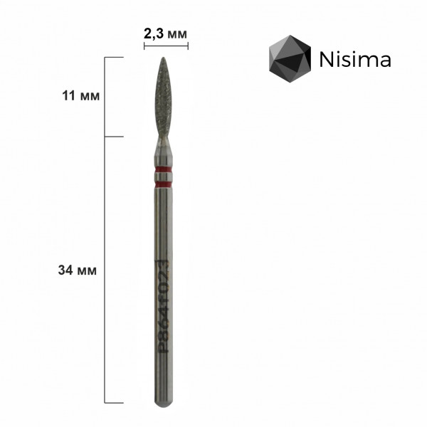 Buffing head, red, P864f023 Nisima