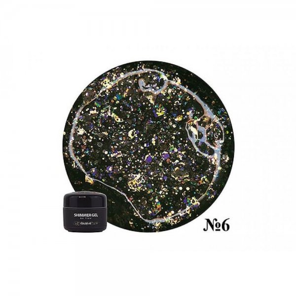Shimmer Gel №06 (black) 5 g. NUB