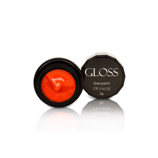 Gel paint Orange 3 g. Gloss