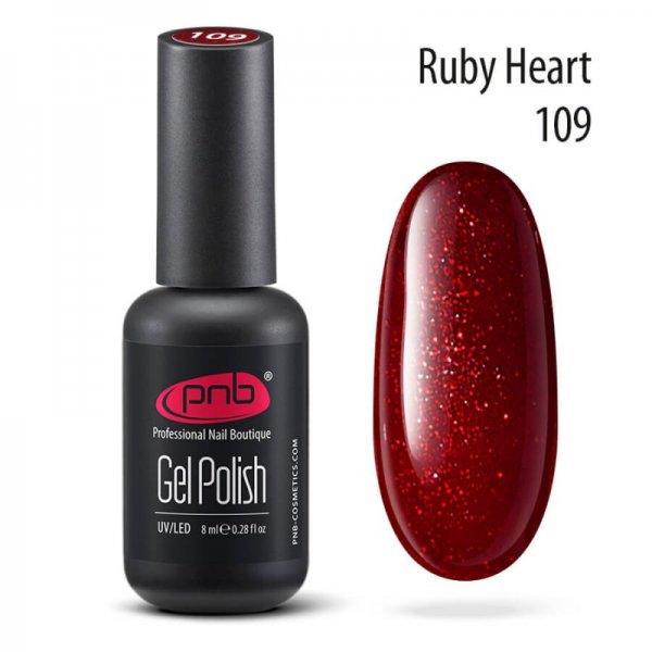 Gel polish №109 Ruby Heart 8 ml. PNB