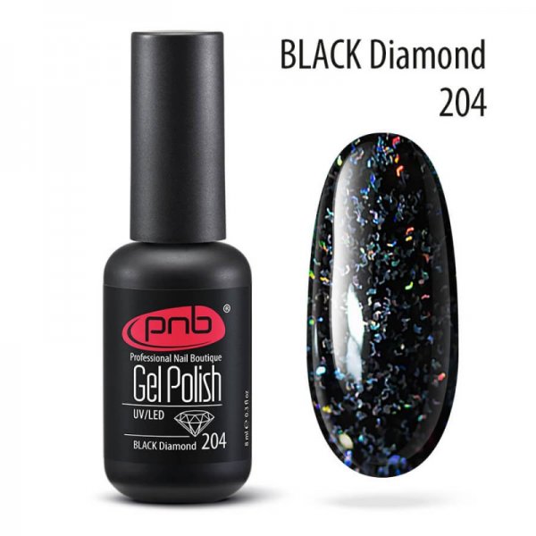 Gel polish №204 Black Diamond 8 ml. PNB