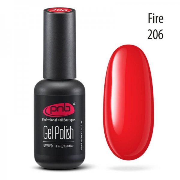 Gel polish №206 Fire 8 ml. PNB