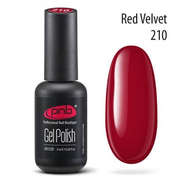 Gel polish №210 Red Velvet 8 ml. PNB