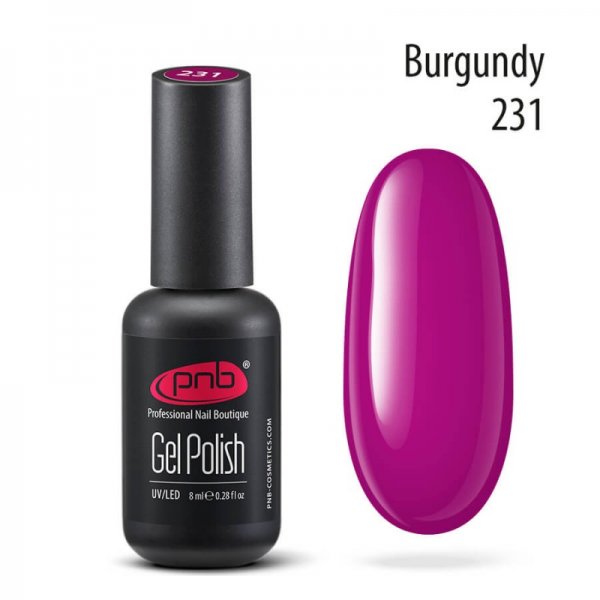 Gel polish №231 Burgundy 8 ml. PNB