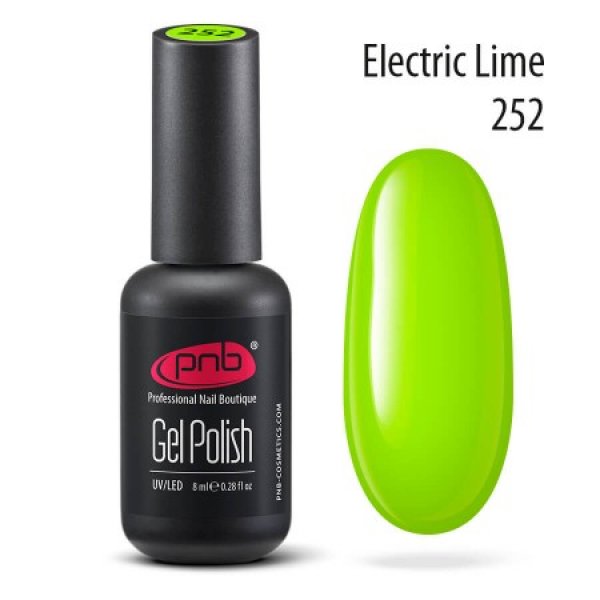 Gel Polish №252 Electric Lime 8 ml. PNB