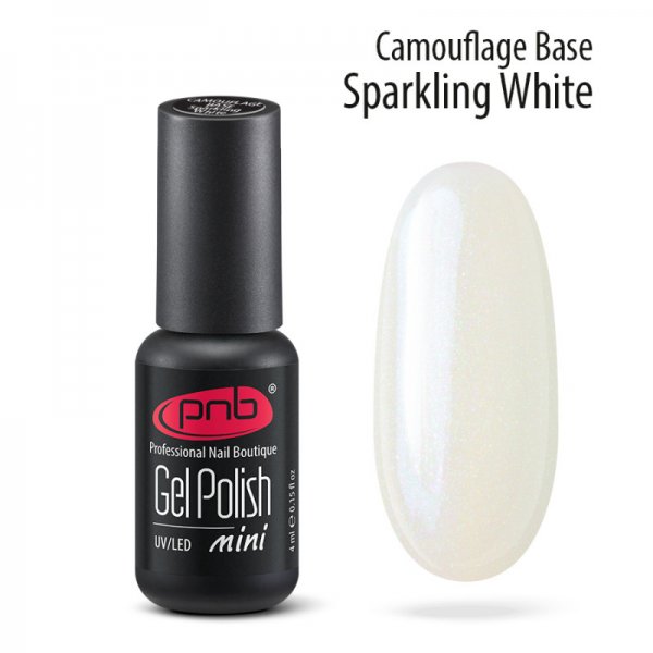 UV/LED Camouflage Base Sparkling White 4 ml. PNB