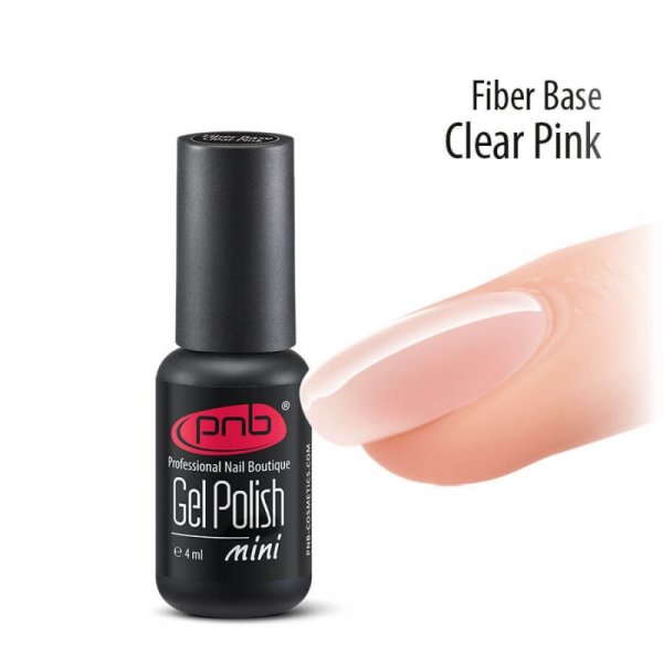 Fiber UV/LED Base Clear Pink 4 ml. PNB