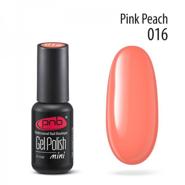 Gel polish №016 Pink Peach (mini) 4 ml. PNB