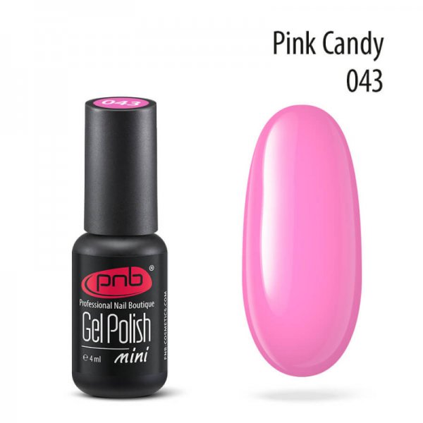 Gel polish №043 Pink Candy (mini) 4 ml. PNB