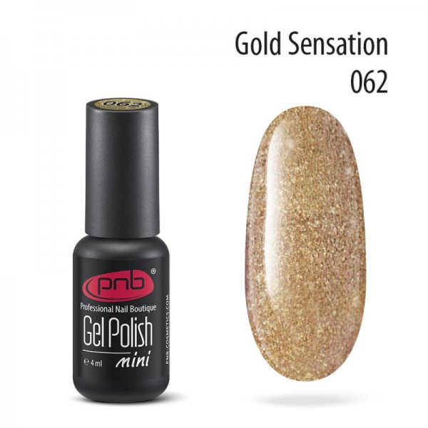 Gel polish №062 Gold Sensation (mini) 4 ml. PNB