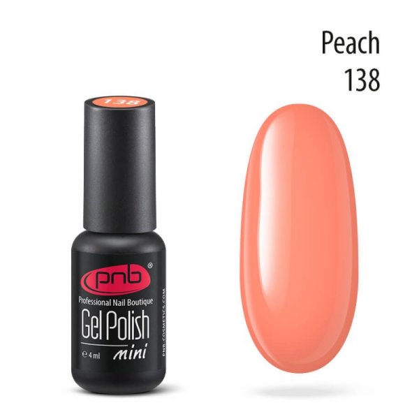 Gel polish №138 Peach (mini) 4 ml. PNB