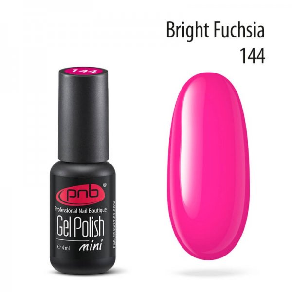 Gel polish №144 Bright Fuchsia (mini) 4 ml. PNB