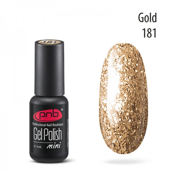 Gel polish №181 Gold (mini) 4 ml. PNB