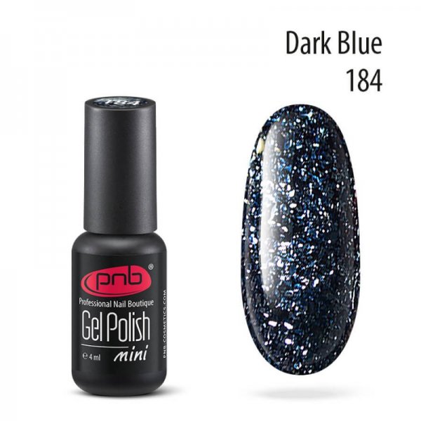 Gel polish №184 Dark Blue (mini) 4 ml. PNB