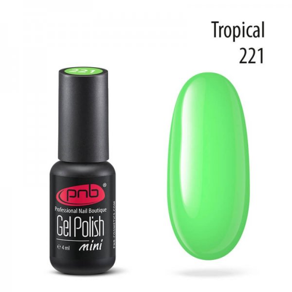 Gel polish №221 Tropical (mini) 4 ml. PNB