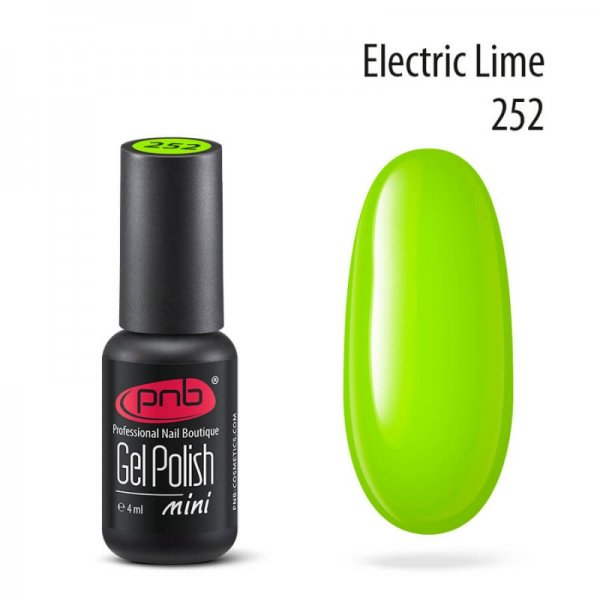 Gel polish №252 Electric Lime (mini) 4 ml. PNB