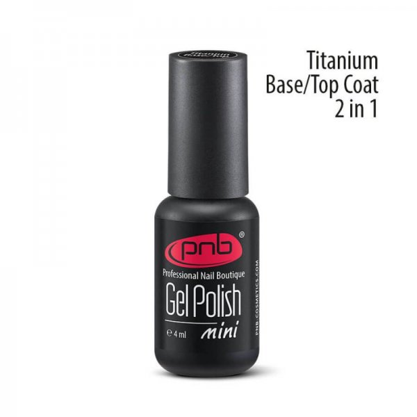 Gel polish PNB 4 ml UV Titanium Base\Top Coat 2 in 1
