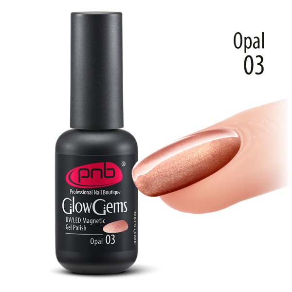 Magnetic Gel Polish Glow Gems PNB 03 Opal