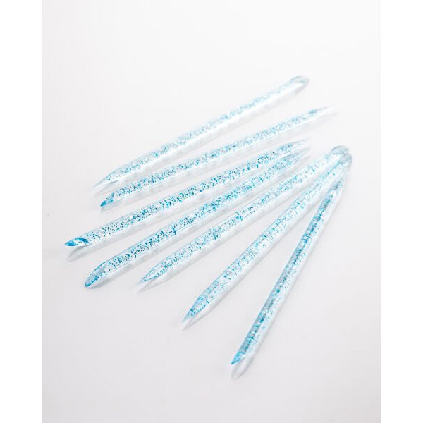 Reusable plastic sticks for cuticles, color: blue (50 pcs.) Kodi Professional