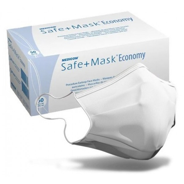 Safe + Mask Economy (white, 50 pcs.) Medicom
