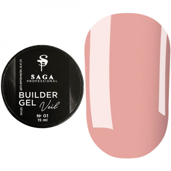 SAGA Builder Gel Veil 15 ml No. 01