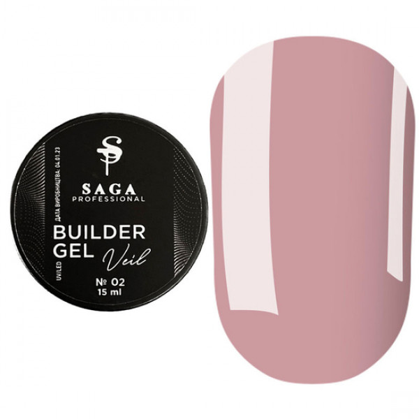 SAGA Builder Gel Veil 15 ml No. 02