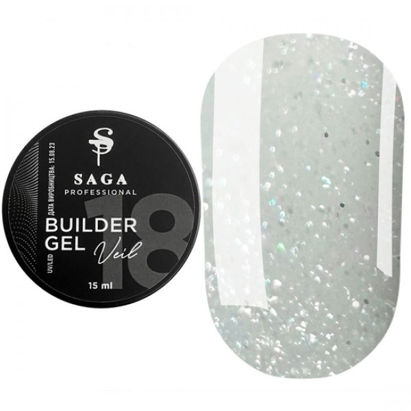 SAGA Builder Gel Veil 15 ml No. 18