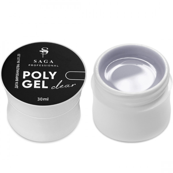 SAGA Poly Gel (jar) Clear 30 ml