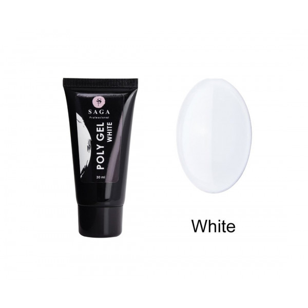 SAGA Poly Gel White 30 ml