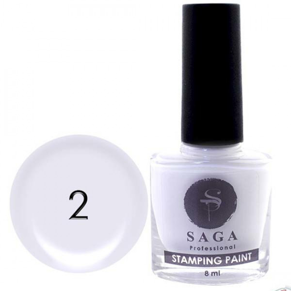 SAGA stamping paint No. 02 white 8 ml