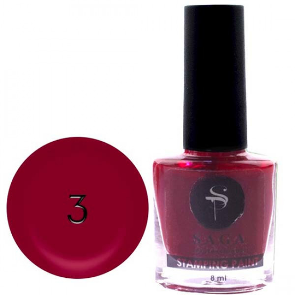 SAGA stamping paint No. 03 red 8 ml