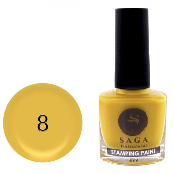 SAGA stamping paint No. 08 yellow 8 ml