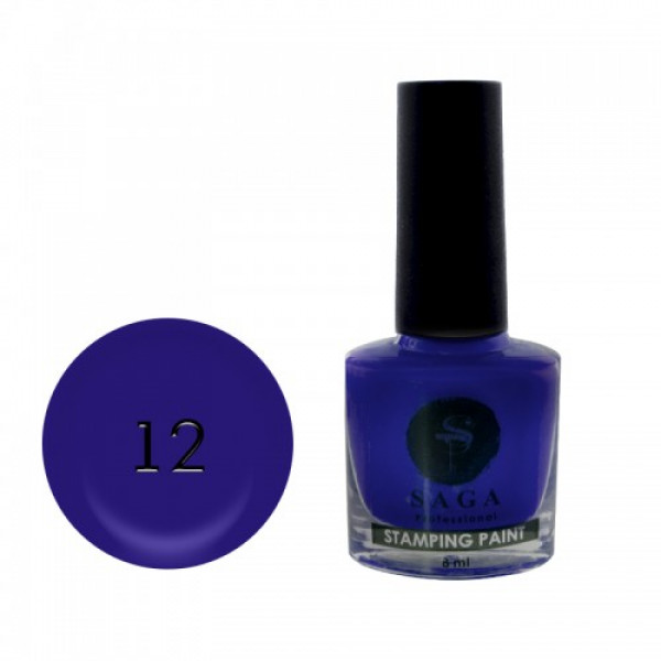 SAGA stamping paint No. 12 blue 8 ml