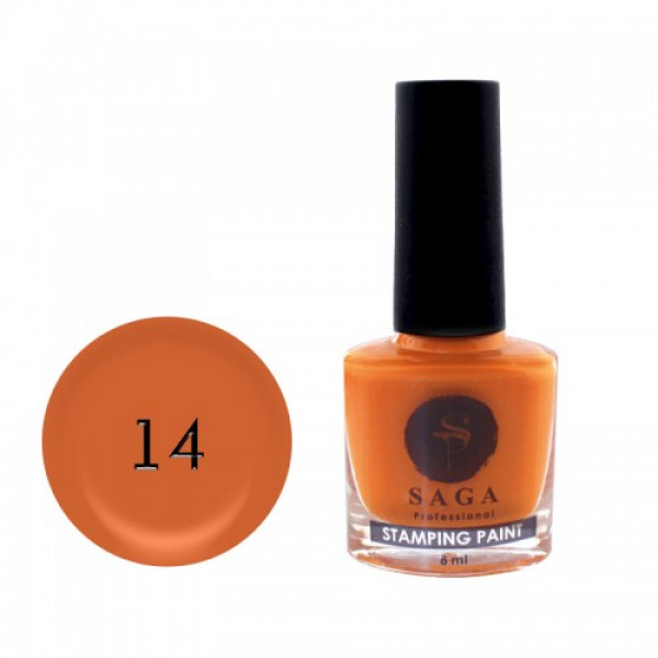 SAGA stamping paint No. 14 orange 8 ml