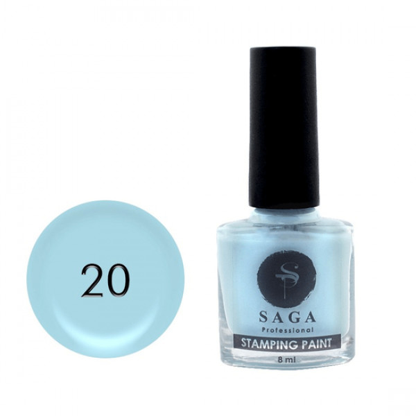 SAGA stamping paint No. 20 sky blue 8 ml