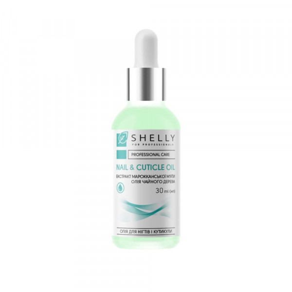 Nail and cuticle oil with Moroccan mint extract and tea tree oil Shelly 30 ml