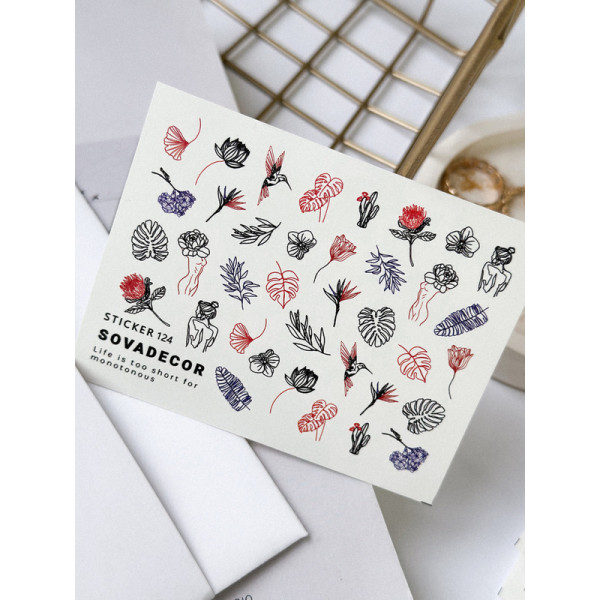 Nail Sticker 124 SOVADECOR