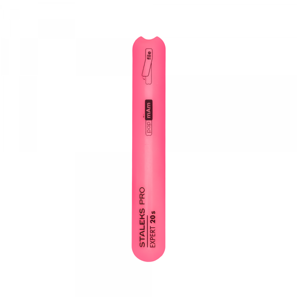 Beveled plastic, nail file straight (base,SPBE-20s) Staleks 